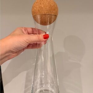 Glass Carafe with Cork Stopper